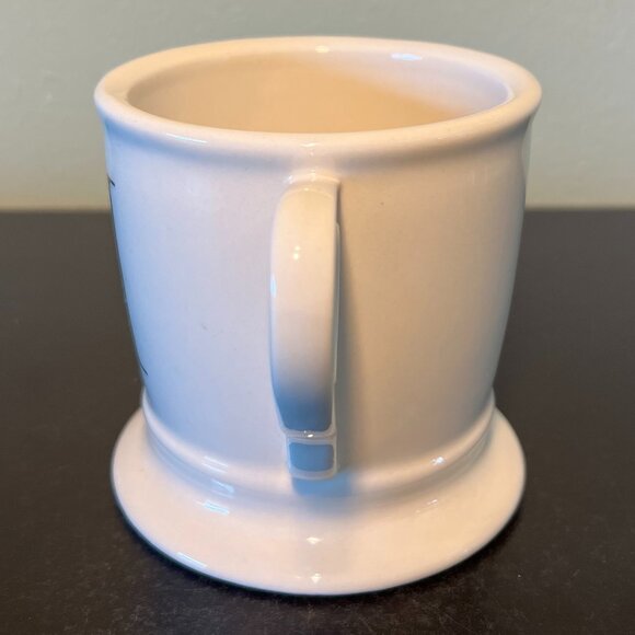 Anthropologie Letter H Monogram Initial Shaving Style Pedestal Base Mug Cup - Picture 4 of 9